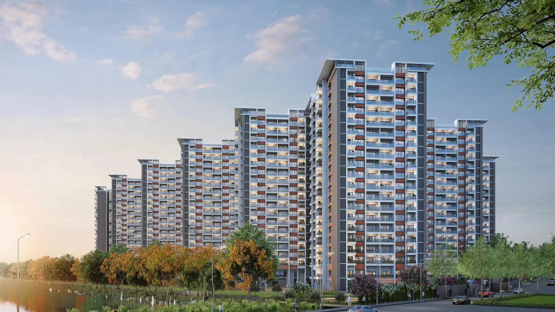 Embassy Lakeside Apartments in Sadahalli at Embassy Springs Bangalore